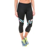Reebok Printed Vibe Move Capris (For Women)
