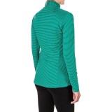 Eddie Bauer Striped Shirt - Zip Neck, Long Sleeve (For Women)