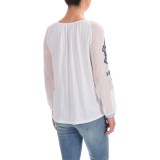 Lucky Brand Embroidered Shirt - 3/4 Sleeve (For Women)