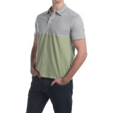 C89men Cotton Color-Block Polo Shirt - Short Sleeve (For Men)