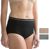 Ellen Tracy Seamless Tipped Panties - High-Cut Briefs, 3-Pack (For Women)