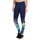 Layer 8 Printed Compression Leggings (For Women)