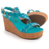 Nicole Perrie Braided Strap Wedge Sandals (For Women)