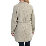 Peregrine by J.G. Glover Aran Cable-Knit Cardigan Sweater - Peruvian Merino Wool (For Women)