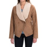 Bernardo Asymmetrical Faux-Shearling Coat (For Women)