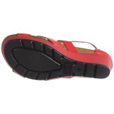 Wanda Panda Strappy Wedge Sandals - Leather (For Women)