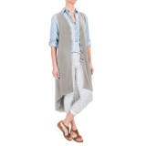 Philosophy High-Low Long Cardigan Sweater - Sleeveless (For Women)