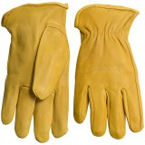Stanley Deerskin Driver Work Gloves - Leather (For Men and Women)