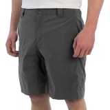 White Sierra Traveler Fixed Waist Shorts (For Men)