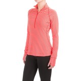 Mountain Hardwear Butterlicious Stripe Pullover Shirt - UPF 50+, Zip Neck, Long Sleeve (For Women)