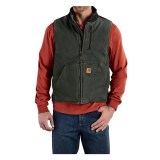 Carhartt Sandstone Mock Neck Vest - Sherpa Lining (For Tall Men)