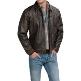 Cripple Creek Hand-Sanded Leather Jacket (For Men and Big Men)