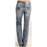 Rock & Roll Cowgirl Aztec Border Boyfriend Jeans - Bootcut (For Women)