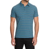 NAU Genus Stripe Polo Shirt - Organic Cotton, Short Sleeve (For Men)