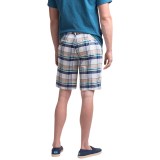 Chase Edward Cotton Plaid Shorts (For Men)