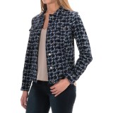 FDJ French Dressing Abstract Print Twill Jacket - Button Front (For Women)