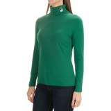 Jones New York Mister Snowman Turtleneck - Long Sleeve (For Women)