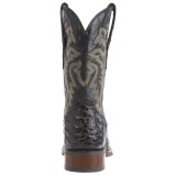 Dan Post Everglades Midnight Caiman Cowboy Boots - Square Toe, 11” (For Men)