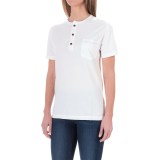 Woolrich Wax and Wool Henley Shirt - Short Sleeve (For Women)