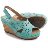 Earth Aries Sandals - Leather, Wedge Heel (For Women)