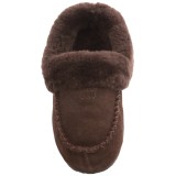 LAMO Footwear Australian Bootie Slippers - Suede, Sheepskin Fleece Lining (For Women)
