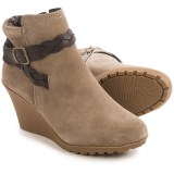 White Mountain Isabella Wedge Ankle Boots - Suede (For Women)