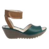 Fly London Yula Wedge Sandals - Leather (For Women)