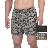Lucky Brand Black Label Woven Boxers - 3-Pack (For Men)