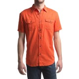 JKL Military Linen-Cotton Shirt - Short Sleeve (For Men)