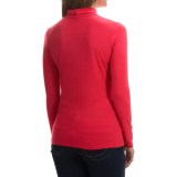 Cable & Gauge Stretch Modal Turtleneck - Long Sleeve (For Women)