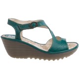 Fly London Yanca Wedge Sandals - Leather (For Women)