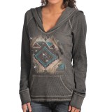 Rock & Roll Cowgirl Aztec Hoodie - V-Neck (For Women)