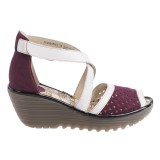 Fly London Ynes Wedge Sandals - Leather (For Women)