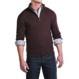 Toscano Ribbed Mock Neck Sweater - Merino Wool (For Men)
