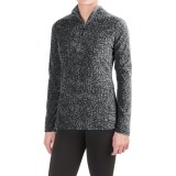 Eddie Bauer Vine Print Fleece Shirt - Zip Neck, Long Sleeve (For Women)