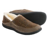 Acorn Rambler Slippers -  Wool-Leather, Fleece Lined (For Men)