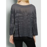 Threads 4 Thought Reni Dip-Dyed Shirt - Boat Neck, Long Sleeve (For Women)