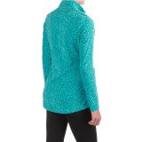 Eddie Bauer Vine Print Fleece Shirt - Zip Neck, Long Sleeve (For Women)