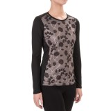 Hot Chillys Peachskins Print Base Layer Top - Midweight, Long Sleeve (For Women)