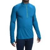 Icebreaker BodyFit 200 Zone Base Layer Top - UPF 40+, Merino Wool, Zip Neck, Long Sleeve (For Men)