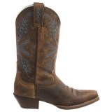 Justin Boots Silver Cowboy Boots - 12”, Snip Toe (For Women)