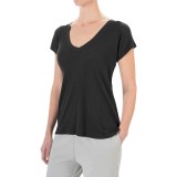 Yummie by Heather Thomson Cotton-Modal T-Shirt - V-Neck, Ribbed Knit (For Women)