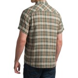 White Sierra Flynn Plaid Shirt - Organic Cotton-Hemp, Short Sleeve (For Men)