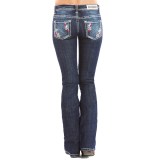 Rock & Roll Cowgirl Pink Chevron Rival Jeans - Low Rise, Bootcut (For Women)