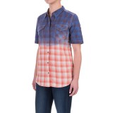 Gramicci Foula Dip-Dyed Plaid Shirt - Short Sleeve (For Women)