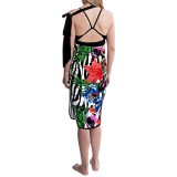 Diamond Tea Stretch Wrap Sarong Skirt (For Women)