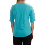 Neon Buddha Clementine Shirt - V-Neck, Elbow Sleeve (For Women)
