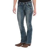 Rock & Roll Cowgirl Diamond Tribal Jeans - Medium Rise, Bootcut (For Women)