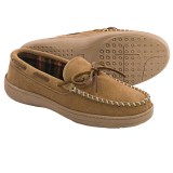 Clarks Plaid Suede Moccasins - Fleece Lined (For Men)