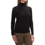 August Silk Mini-Cable Turtleneck - Cotton-Modal, Long Sleeve (For Women)